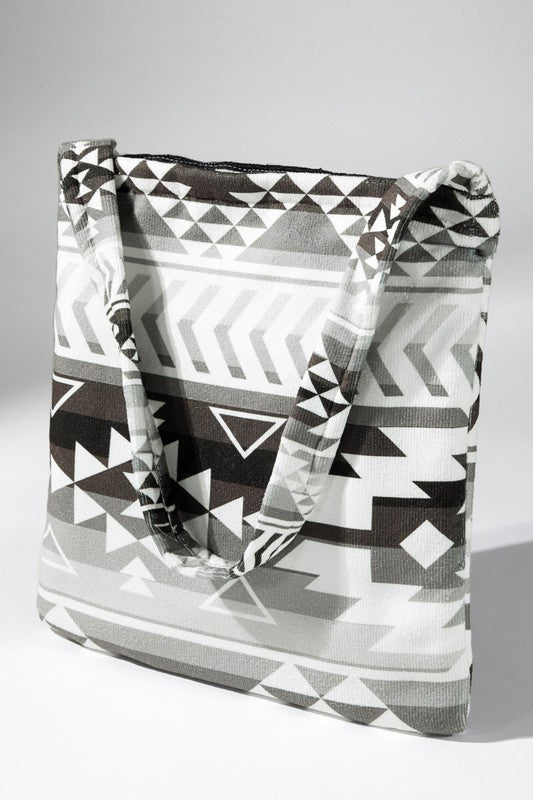 2 in 1 Ethnic Motif Bag and Towel - Splash of Pearl Boutique
