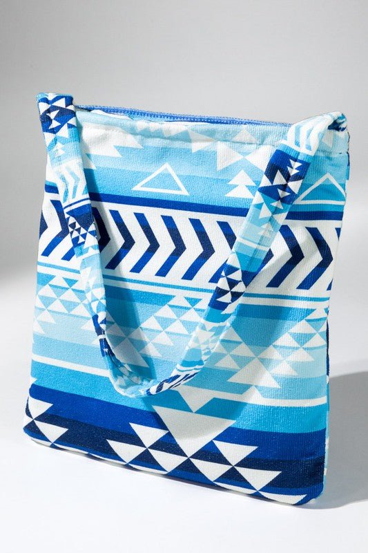 2 in 1 Ethnic Motif Bag and Towel - Splash of Pearl Boutique