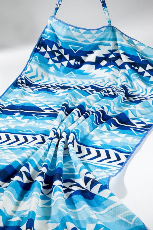 2 in 1 Ethnic Motif Bag and Towel - Splash of Pearl Boutique