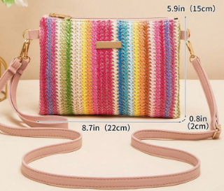 Need a quick, go-anywhere bag? Look no further than this straw purse, ideal for holding your phone, keys, and cash. Whether you're on vacation or out running errands or attending events, it's got you covered!