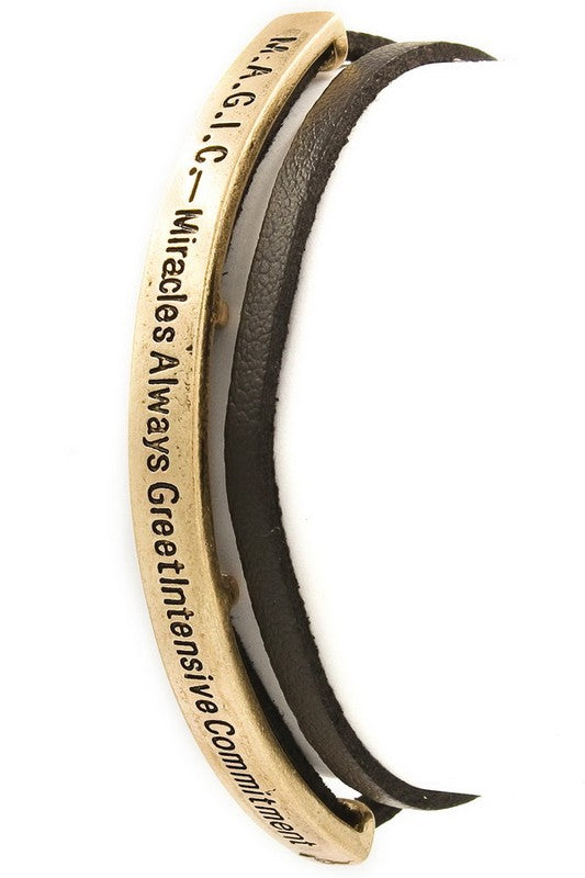 M.A.G.I.C. Miracles Always Greet Intensive Commitment Bracelet