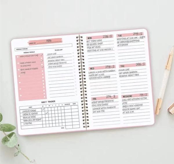 52 Week Planner - Splash of Pearl Boutique