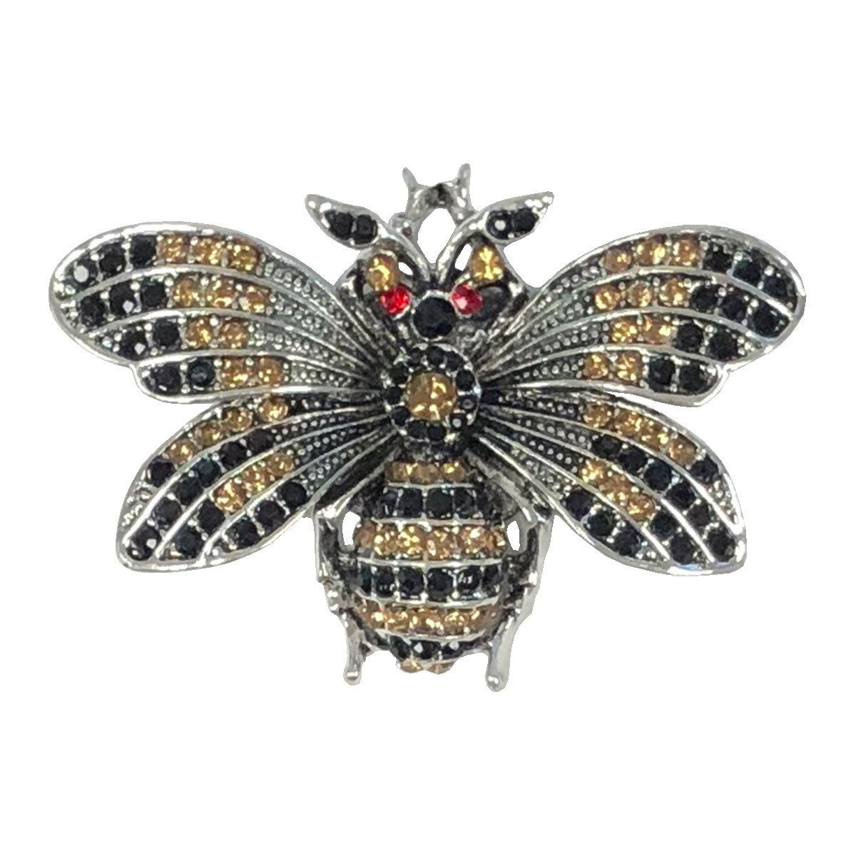 Use your imagination! These brooches add a nice embellishment to sweaters and blouses but can also be used to customize scarves, hats, and purses. There will be no pinhole damages with these lovely brooches because they stay in place with an extremely powerful magnet. Sizes range from 1.25" x 1.25" to 2" x 2"
Pair it with a magnetic pendant necklace for another option!