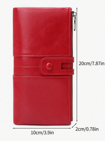 Faux Leather
Keep your cards and cash safe and stylish with this RFID Bifold Double Zipper Wallet! With RFID protection and two zipper compartments, this wallet is perfect for the on-the-go individual. Plus, its sleek design and multiple card slots make it a must-have for any fashion-forward person.