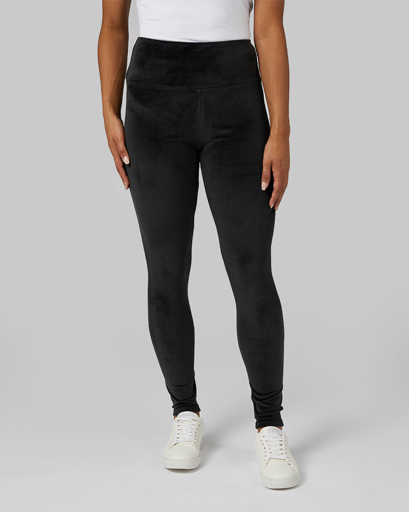 Velour Leggings - Black