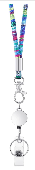 These boho style lanyards are made of polyester, tenacious, not easy to tear; The badge reels are made of zinc alloy, strong and stable; Keys and ID cards can be hung by the lanyards or the badge reels, so you don't have to worry about losing your belongings Appropriate dimensions: each key chain lanyard is approximately 13.8 inches in length.