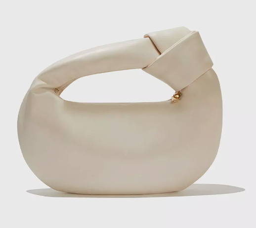 Melie Bianco Top Handle Purse - Cream