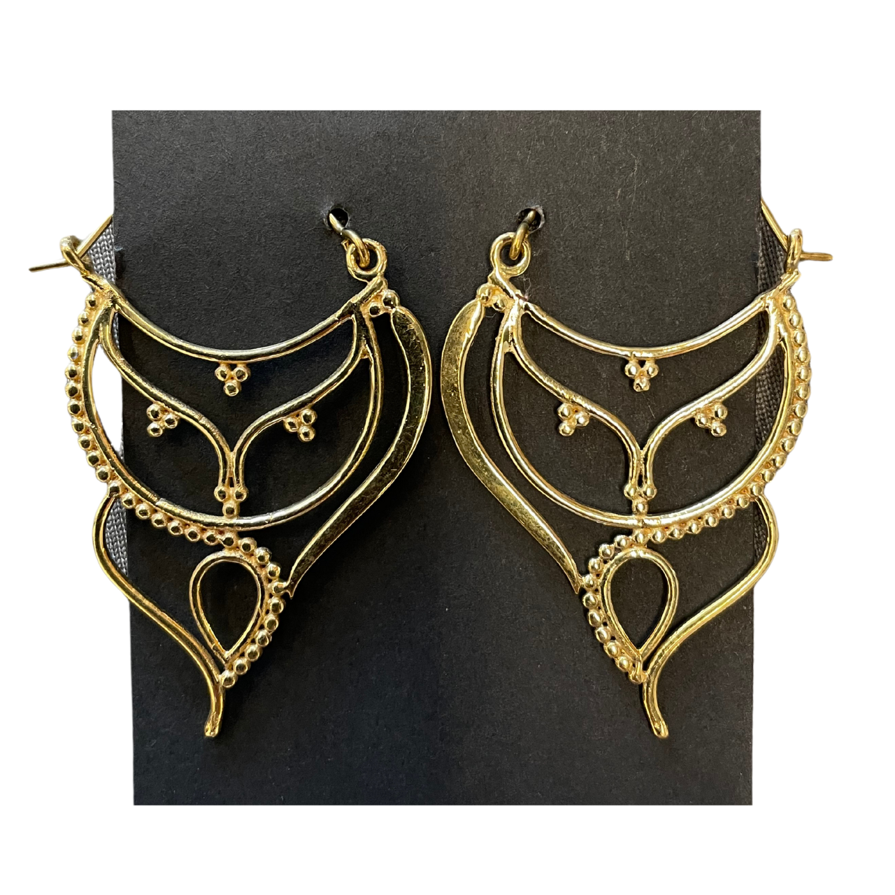 Gold Filagree Earrings