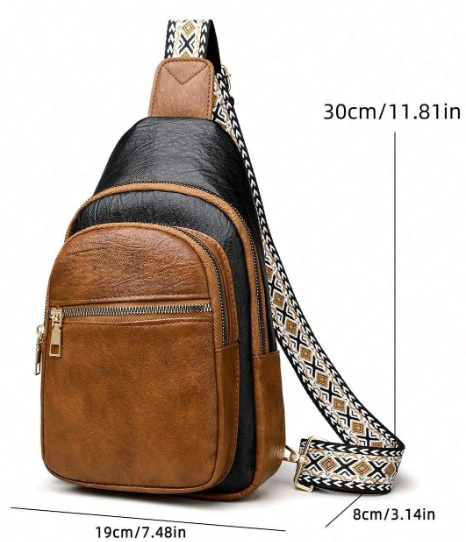 Don't miss out on this essential addition to your wardrobe - the versatile Backpack Crossbody in a classic black and tan combo boasts a stylish design that'll never go out of fashion!