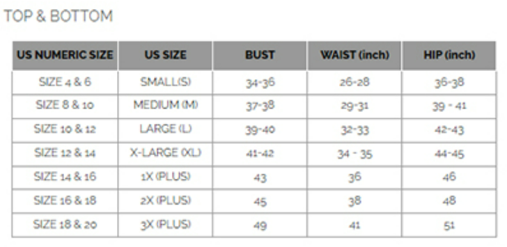 size guide
