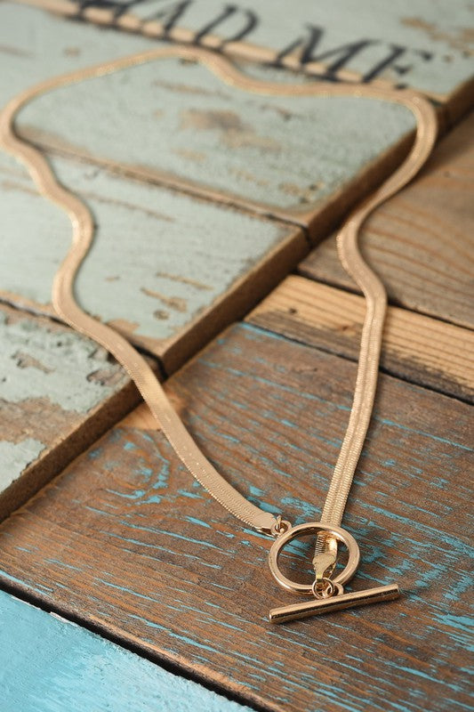 Snake Chain Necklace - Gold
