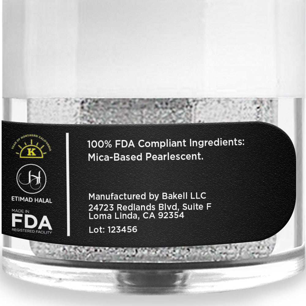 Mica-Based Pearlescent powder for beverages