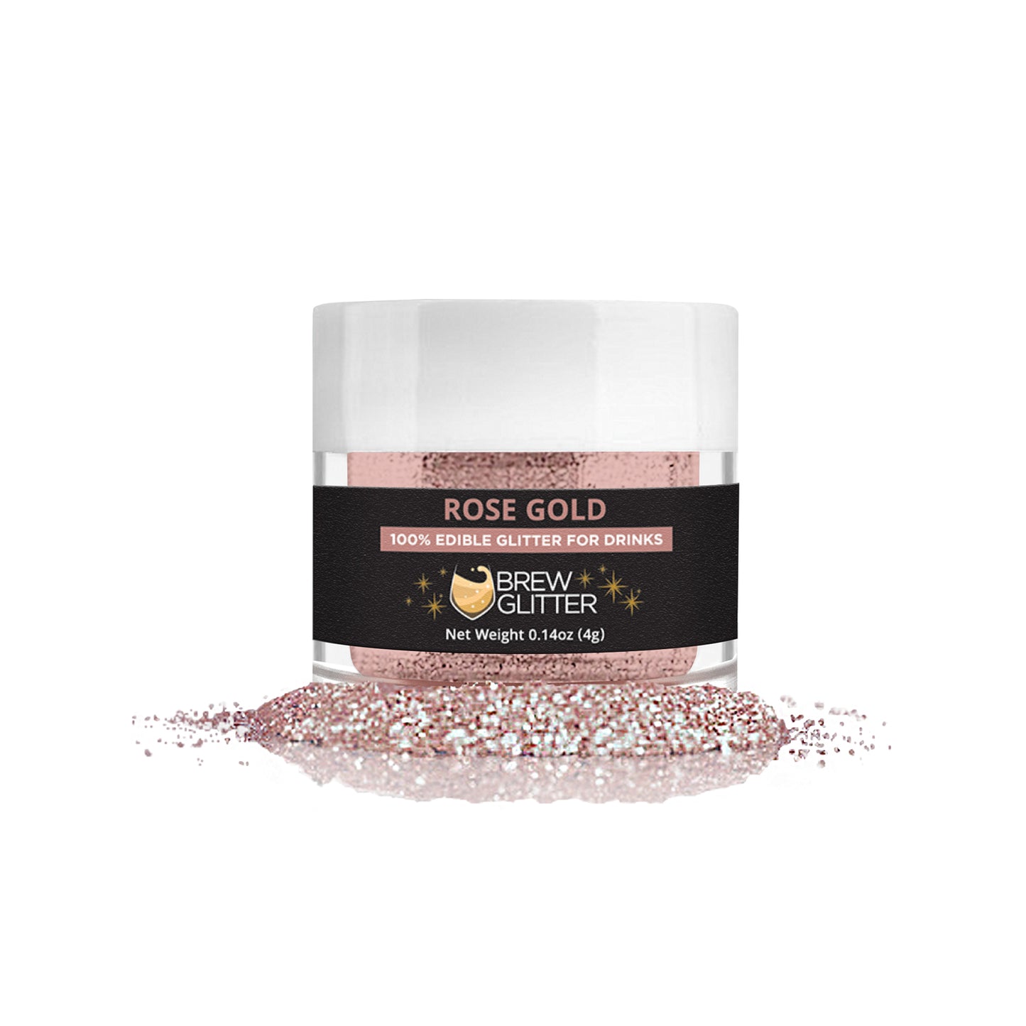 Brew Glitter® is a beautiful shimmery powder that gives liquid a classy pop that shimmers when swirled. Simply add a couple pinches to your favorite beverage, stir, serve and be dazzled! My favorite is a beverage with carbonation because it keeps the swirls dancing!