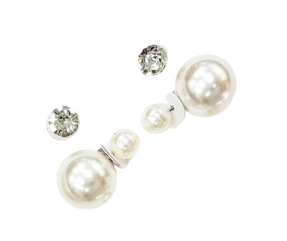 Multi-Stud Earring Set - Cream