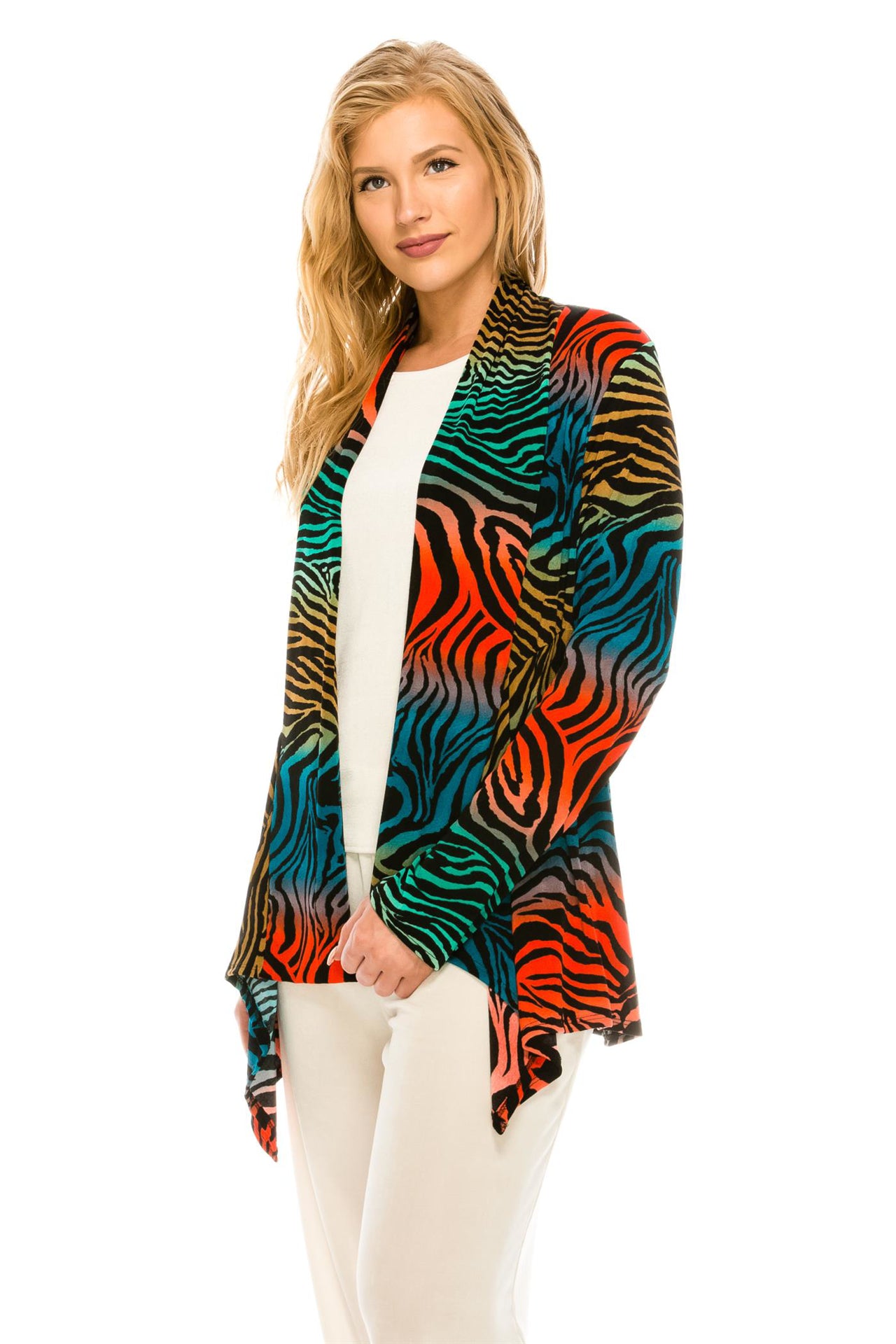 90% polyester / 10% spandex  You're not going to get more mileage out of a jacket than this one- so many colors to sync with! Try it with the matching pants 2 styles, one in rust and the other in teal!  Made in USA