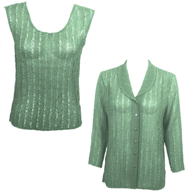 100% polyester

These combo crush georgette blouse sets are great for every day wear and for travel. The solid colors mix and match well together and pair well with skirts or jeans!

Size: XL+