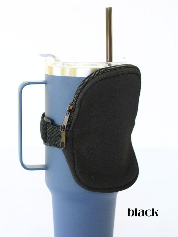 FREE A HAND! Just strap this bad boy on your travel mug it's big enough for your phone+ more!  Yes- the gift for that person who has everything!