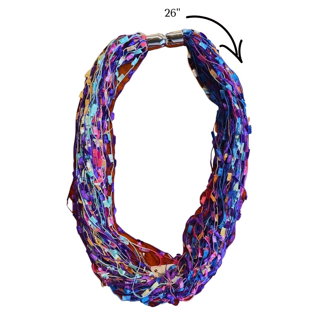 26" Vibrant Strands Magnetic Closure Necklace