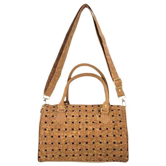 Natural Cork

This charming handbag is a natural winner! Crafted from lightweight cork with a basket weave design, it stands out in a sea of crossbody bags with its timeless style. Offering two ways to carry, it’s perfect for both workdays and casual outings!

Care: Clean with a wet wash cloth with soap or use baby wipes.