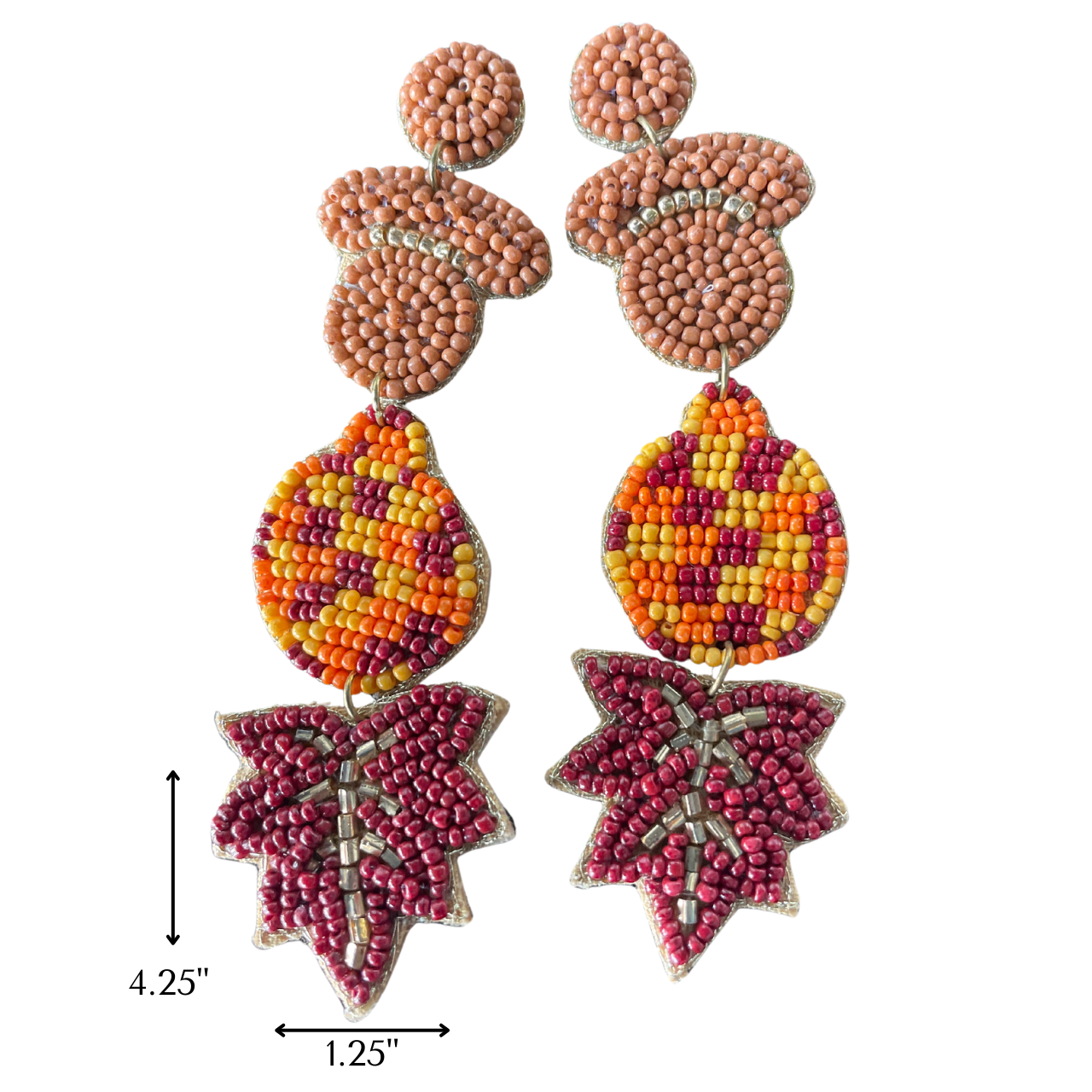 Who just can't resist a pair of fun earrings? These top-notch beaded gems are light as a feather, weigh in at just under 1 oz., and won't cause any earlobe drama!