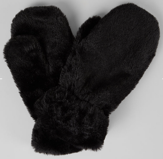 Super Soft Faux Fur Mitten Gloves