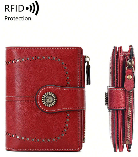 Don't be fooled by its small size, this billfold packs a big punch! The RFID technology protects your privacy and there's plenty of protecting to be had with capacity of holding&nbsp; 12 cards plus 2 cash compartments, 2 receipt slots, and a zipper pocket for coins, it's a compact yet functional choice for secure storage.