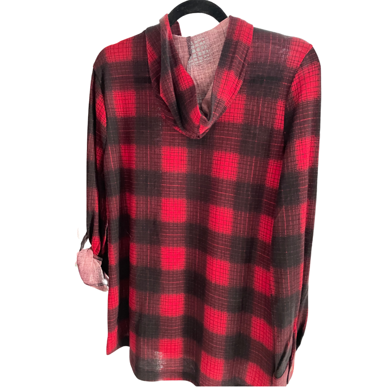 Slip into seasonal chic with this soft Buffalo Plaid top that features the comforts of a front pocket and hoodie!

Size Guide: S - 6/8; M - 10-12; L - 14-16; XL - 16-18

Machine Washable