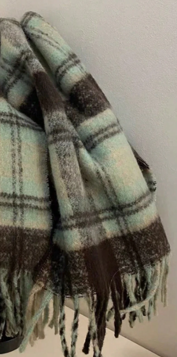 Plush Plaid Scarf