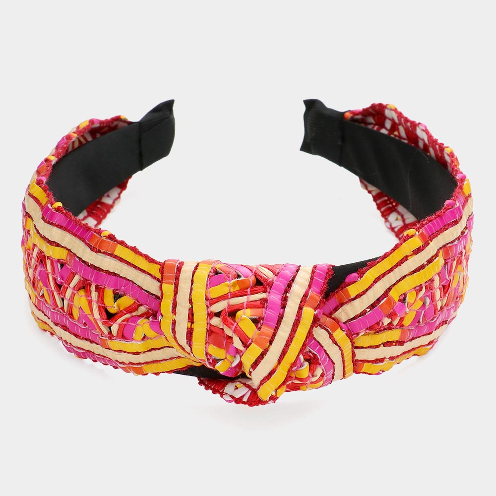 Colorful Cord Knot Burnout Headband