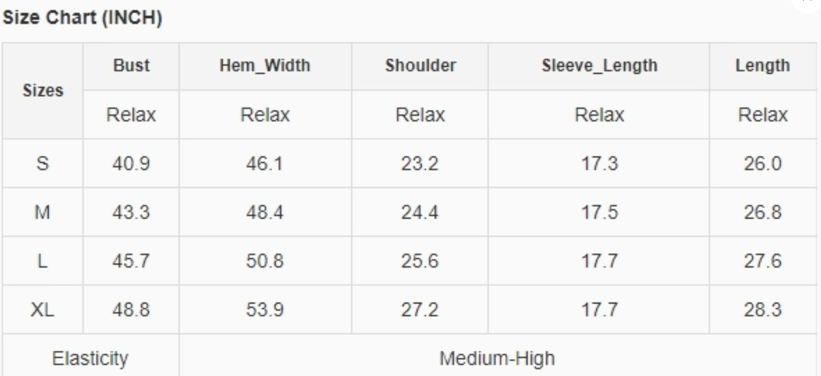 Size Guide