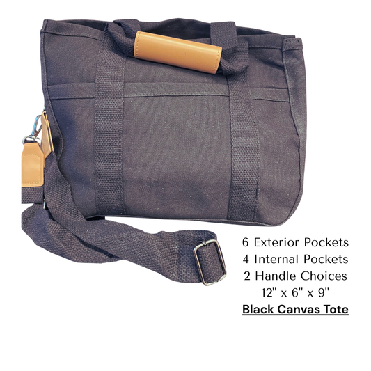 Black Canvas Tote