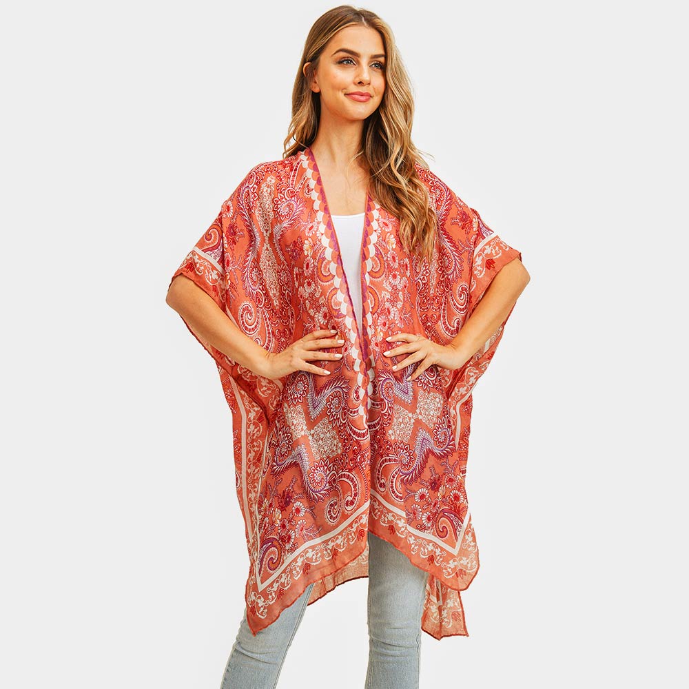 Bohemian Patterned Cover Up Kimono