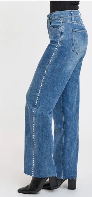 Studded Wide Leg Jean