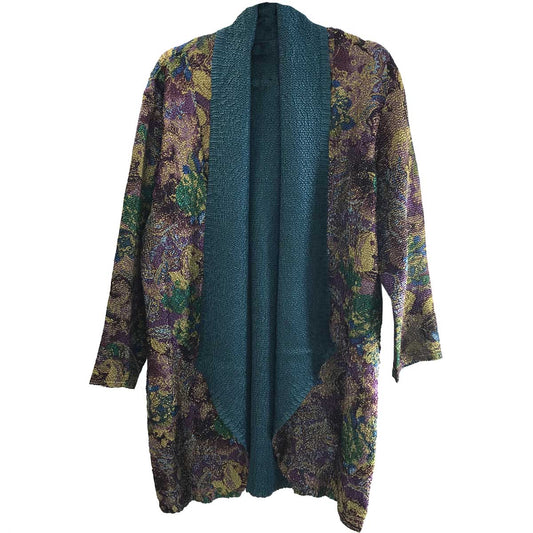 100% polyester

These cardigans are made with a crushed satin so they never wrinkle and always looks fresh. They are of a dramatic design that looks very high end and will grab attention wherever you go!

One Size Fits Large to 2X